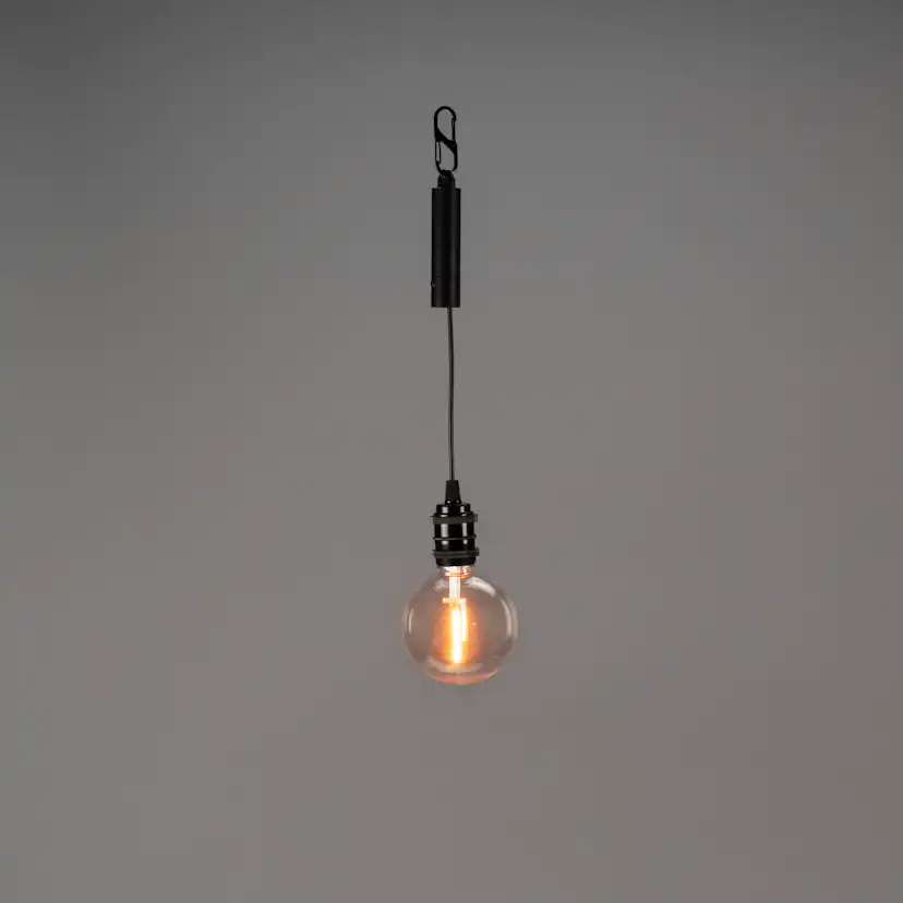 Uppladdningsbar LED-Lampa Gnojsö Konstsmide ink Takupphängning Amber Timer 6h