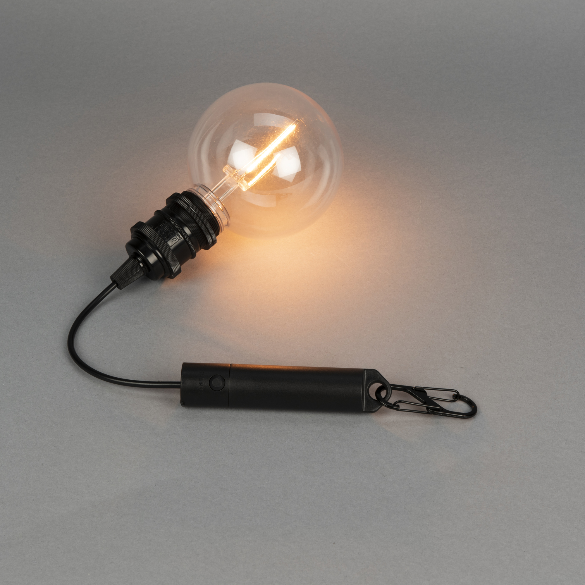 Uppladdningsbar LED-Lampa Gnojsö Konstsmide ink Takupphängning Amber Timer 6h