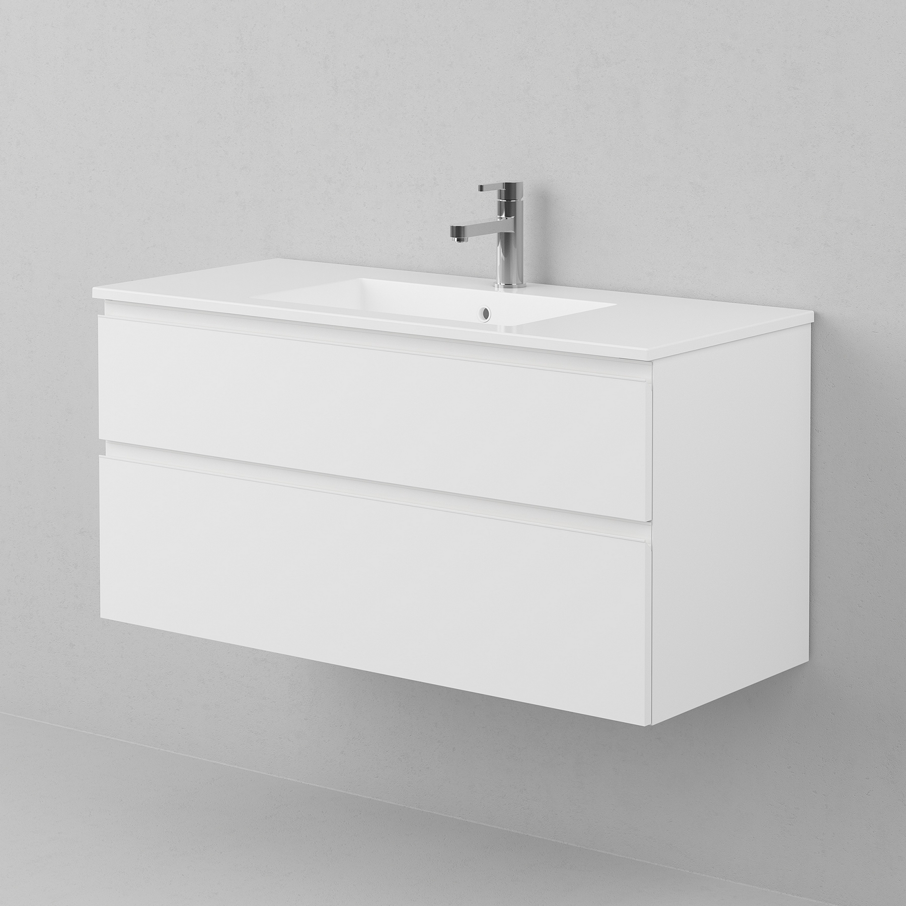 Tvättställsskåp INR Viskan Grip med 2 Lådor