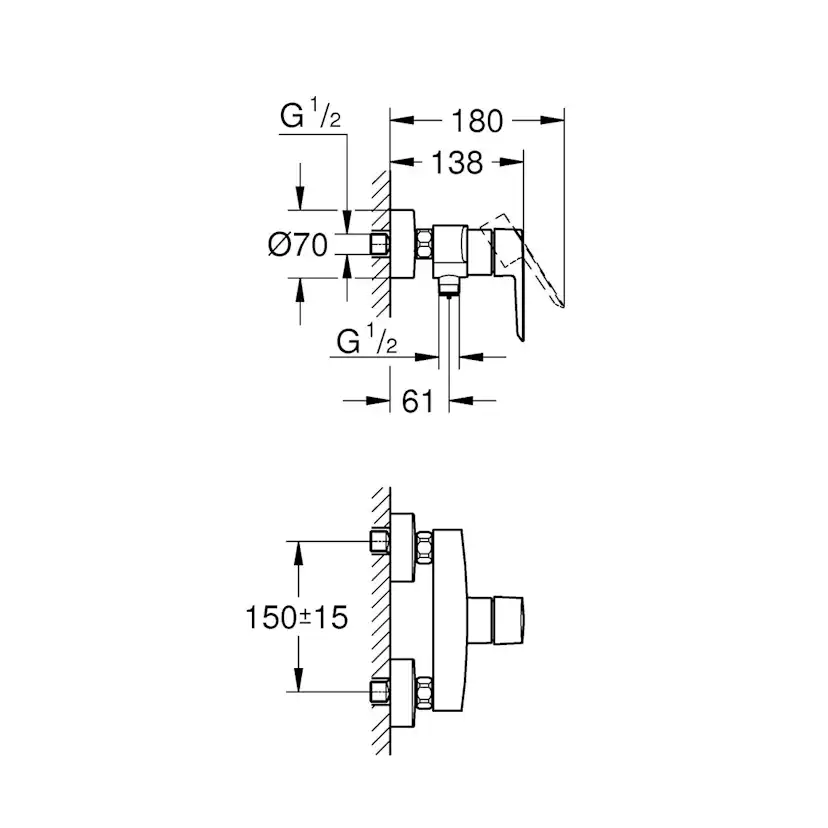 Duschblandare Grohe Start 150 cc