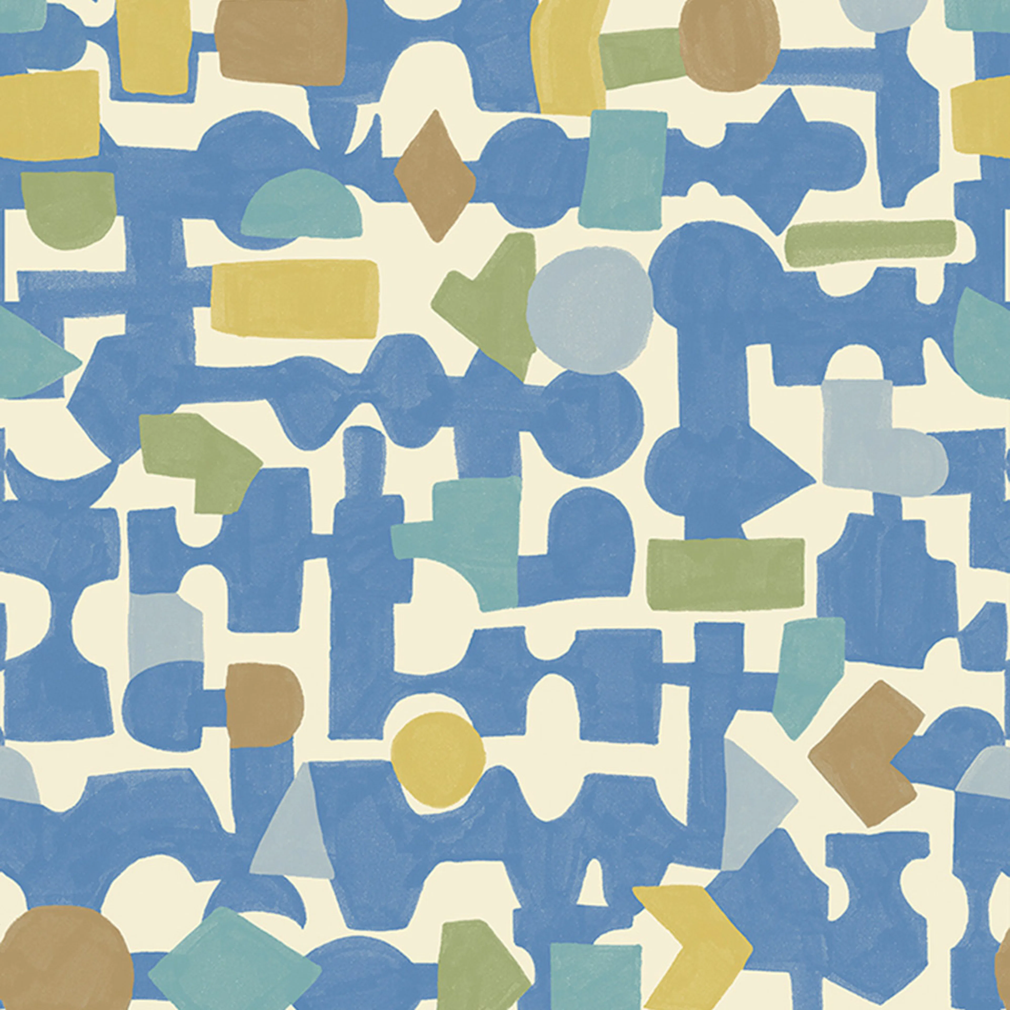 Väggbild Eijffinger Explore Blocks Kobalt 323103