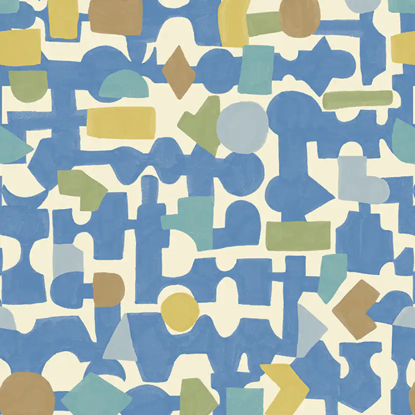 Väggbild Eijffinger Explore Blocks Kobalt 323103