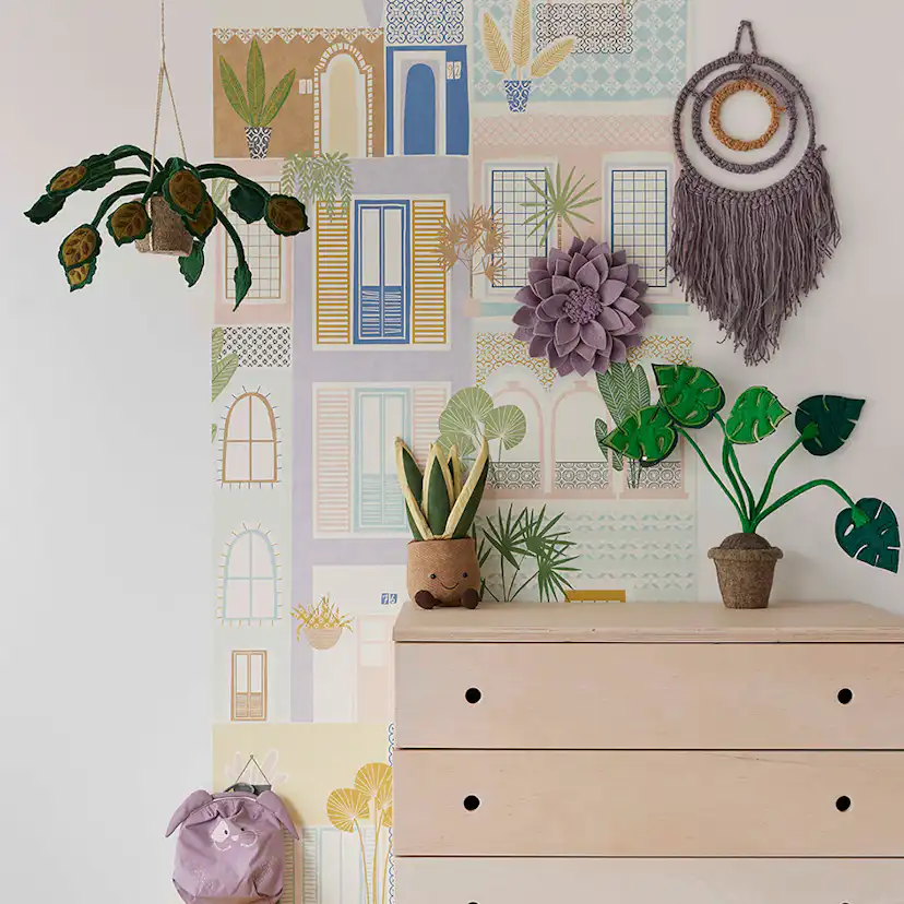 Väggbild Eijffinger Explore Windows Lilac 323105