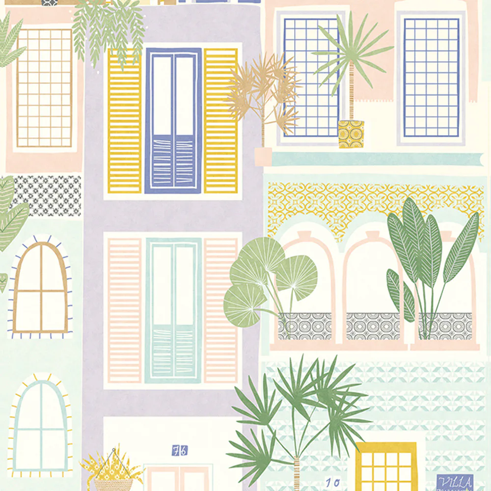 Väggbild Eijffinger Explore Windows Lilac 323105