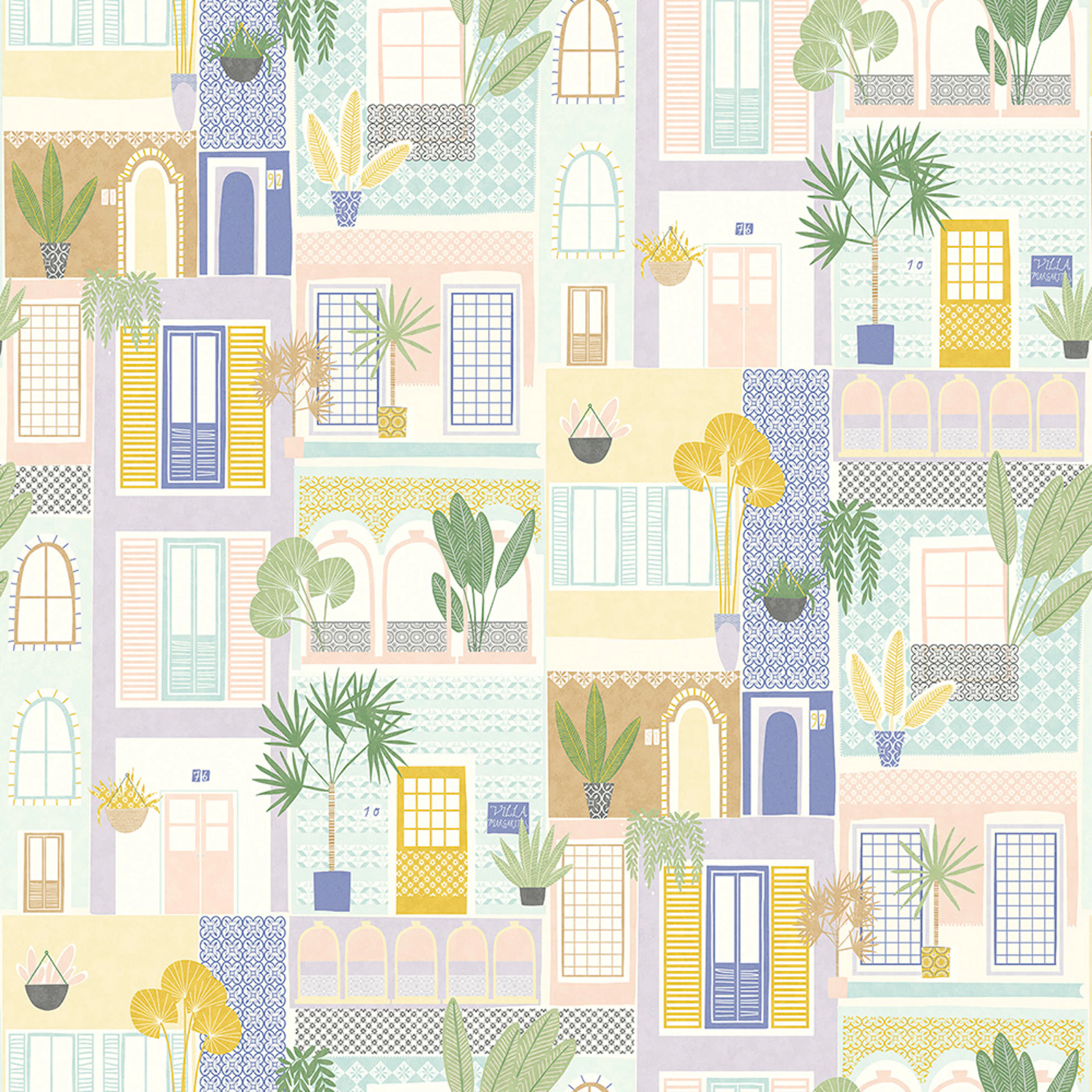 Väggbild Eijffinger Explore Windows Lilac 323107