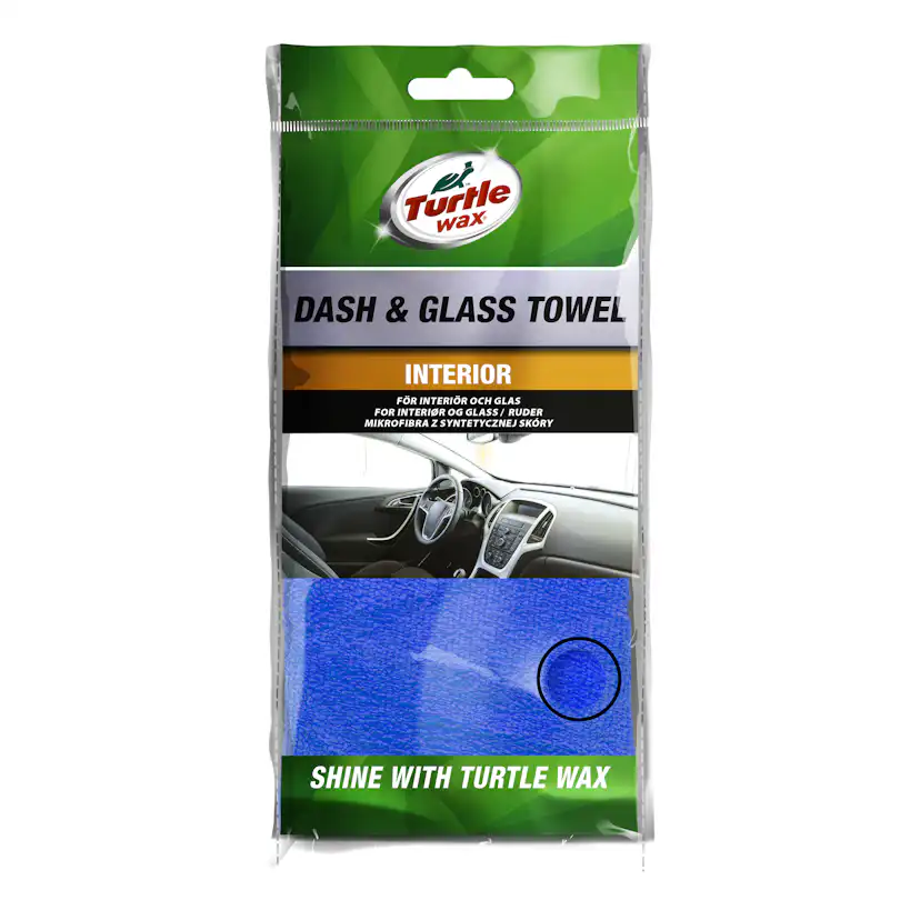 Rengöringsduk Turtle Wax Dash & Glass Towel Blå 40x40cm