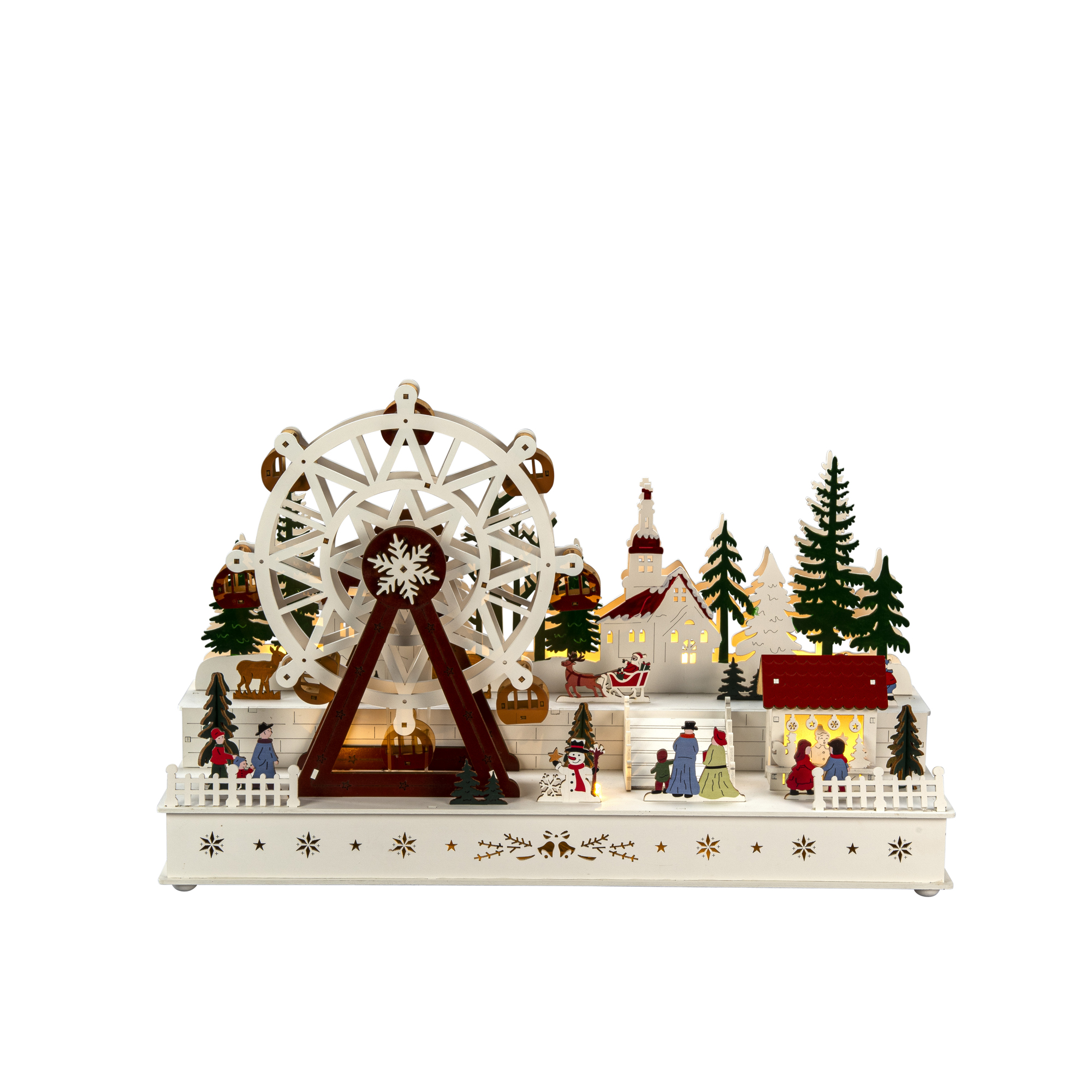 Dekorationsbelysning Gnosjö Konstsmide Pariserhjul Trä LED