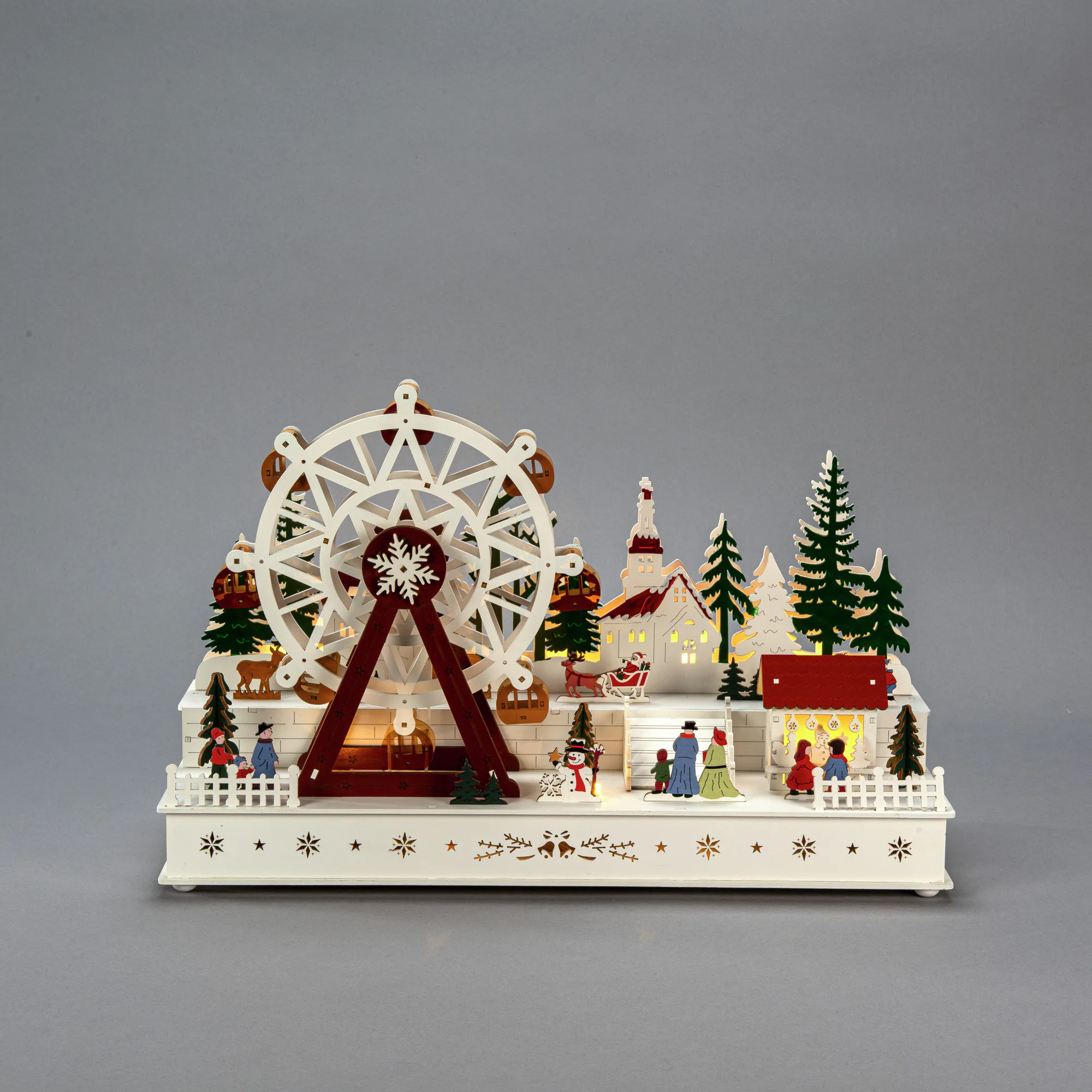 Dekorationsbelysning Gnosjö Konstsmide Pariserhjul Trä LED