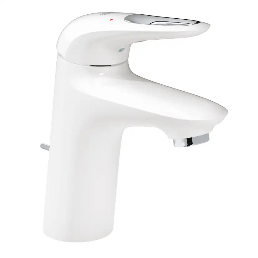 Tvättställsblandare Grohe Eurostyle Vit med Lyftventil