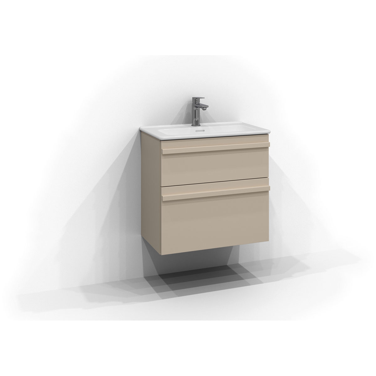 Tvättställsskåp Svedbergs Poem List 350 med 2 Lådor