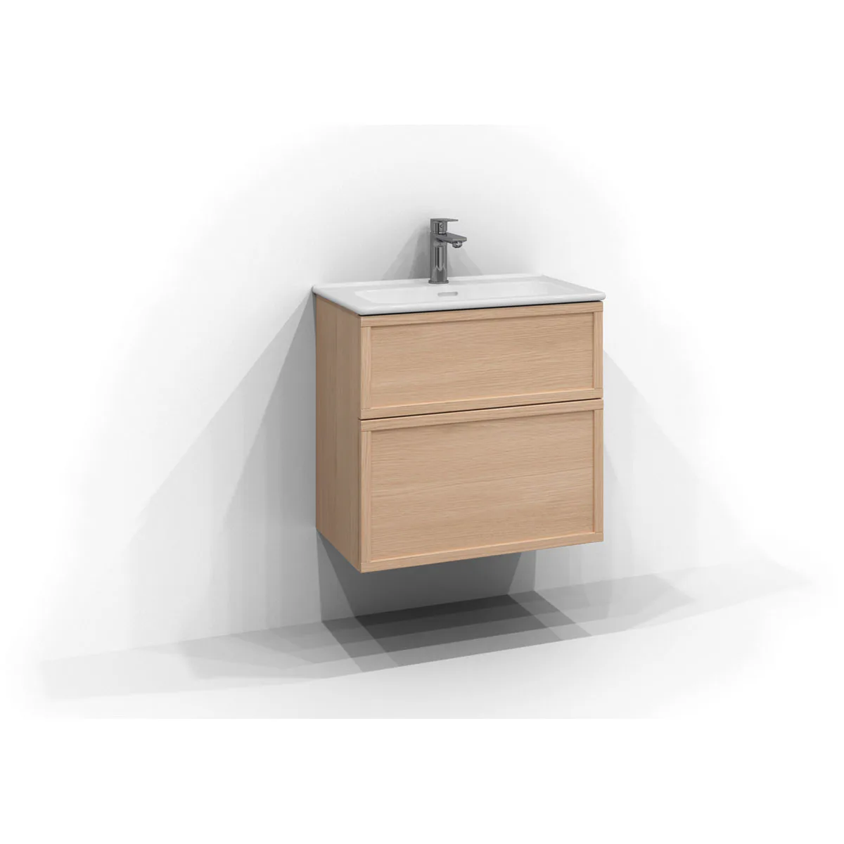 Tvättställsskåp Svedbergs Poem Ram 350 med 2 Lådor