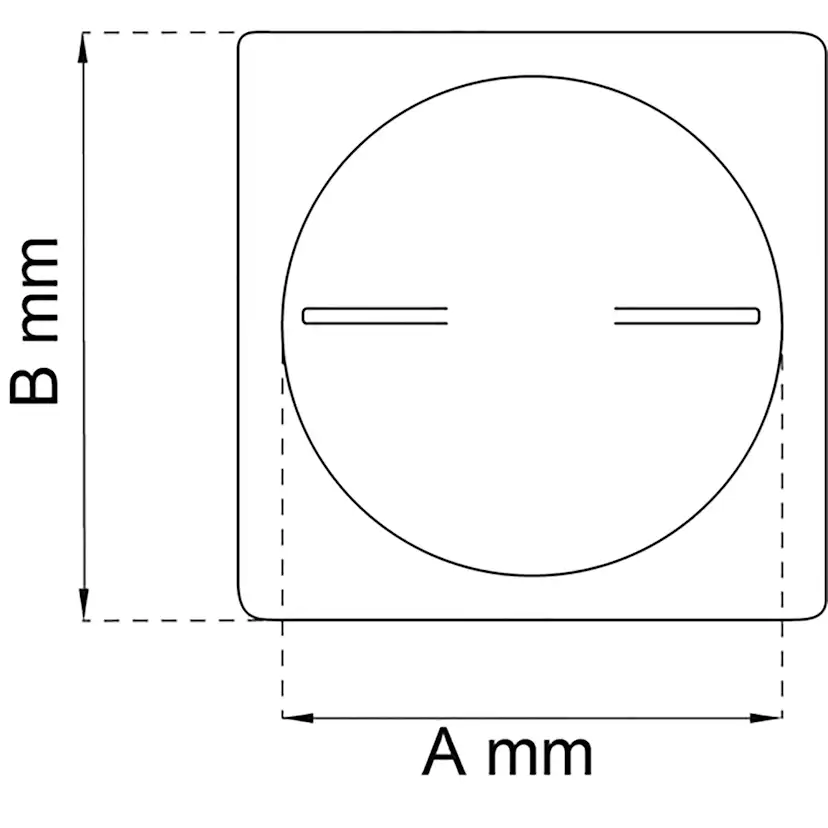 Tallriksventil Habo 85