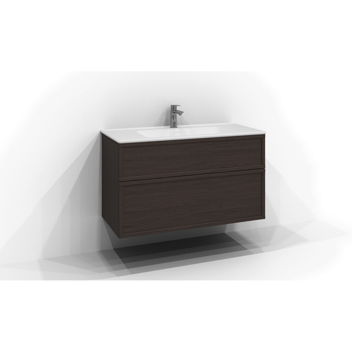 Tvättställsskåp Svedbergs Poem Ram 450 med 2 Lådor