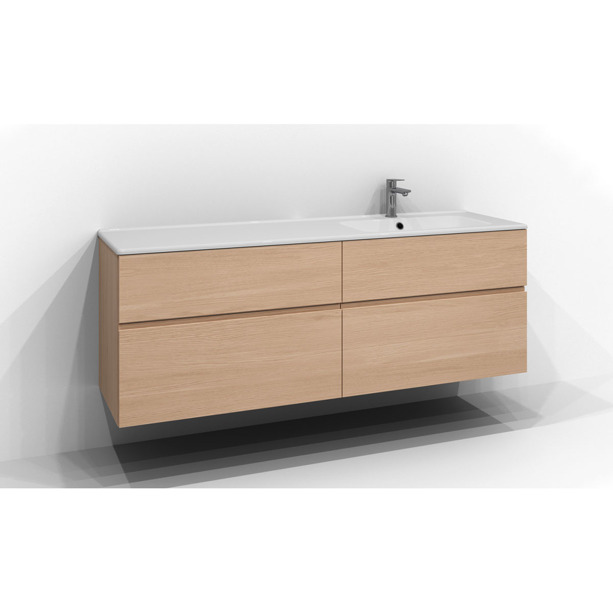 Tvättställsskåp Svedbergs Poem Profil med 4 Lådor