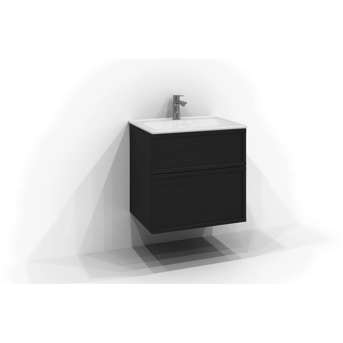 Tvättställsskåp Svedbergs Poem Ram 450 med 2 Lådor