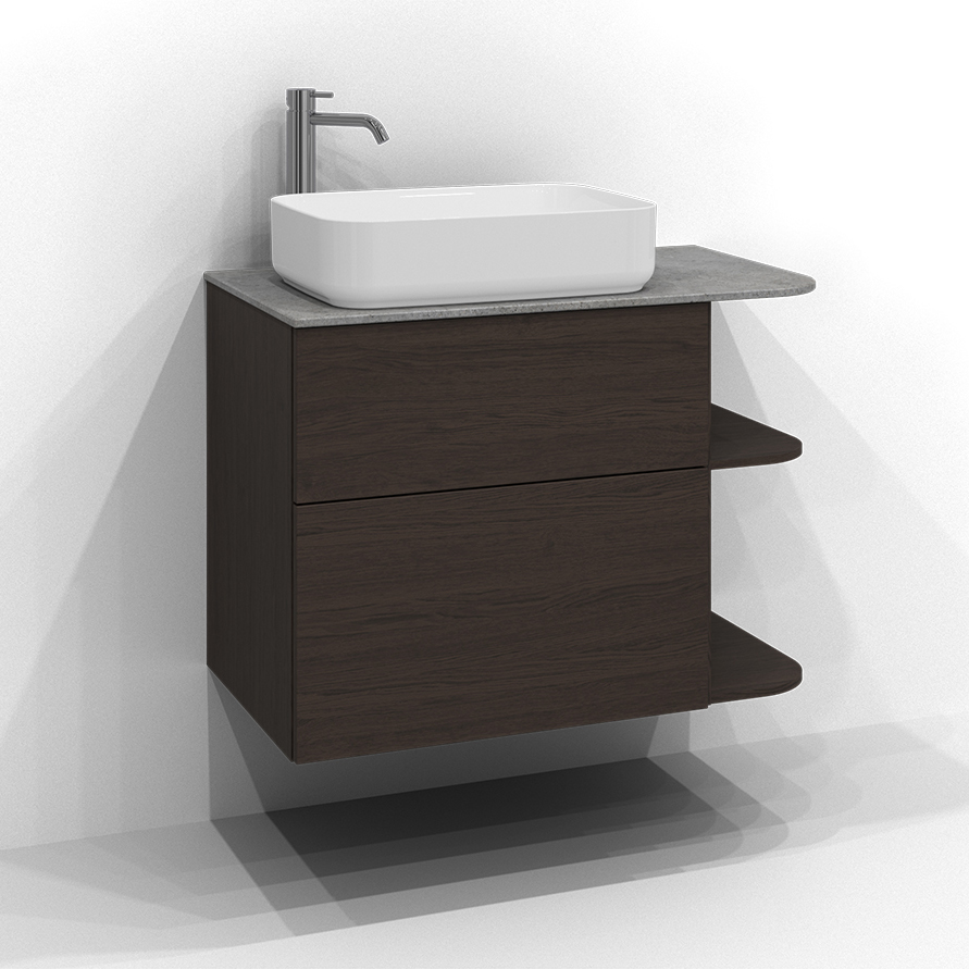 Tvättställsskåp Svedbergs Poem Soft med 2 Lådor