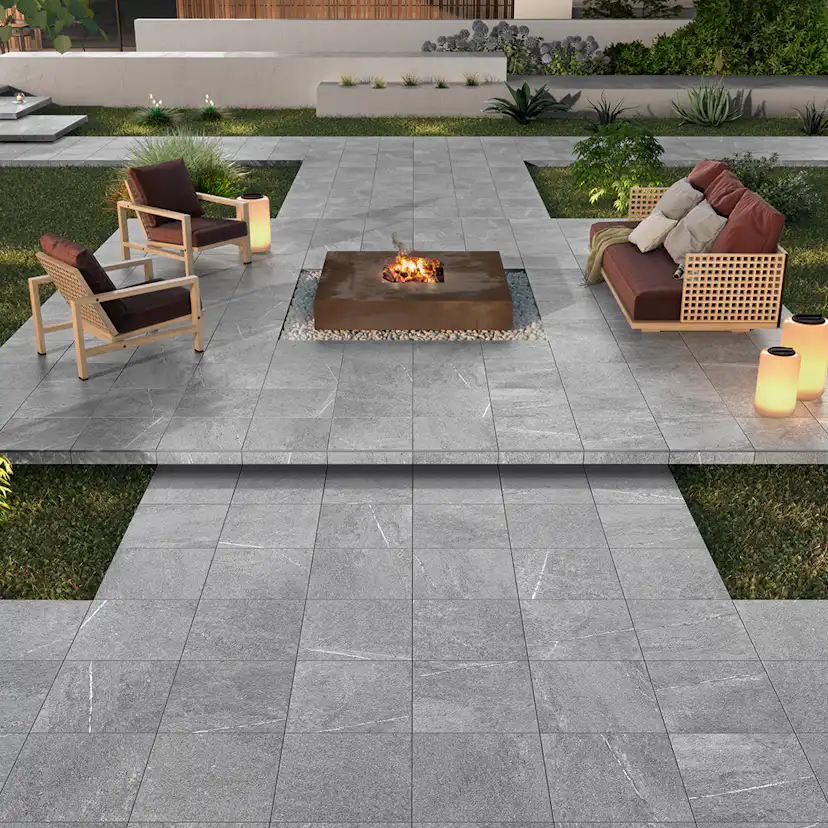 Klinker Lhådös Saga 20x20 cm Mörkgrå