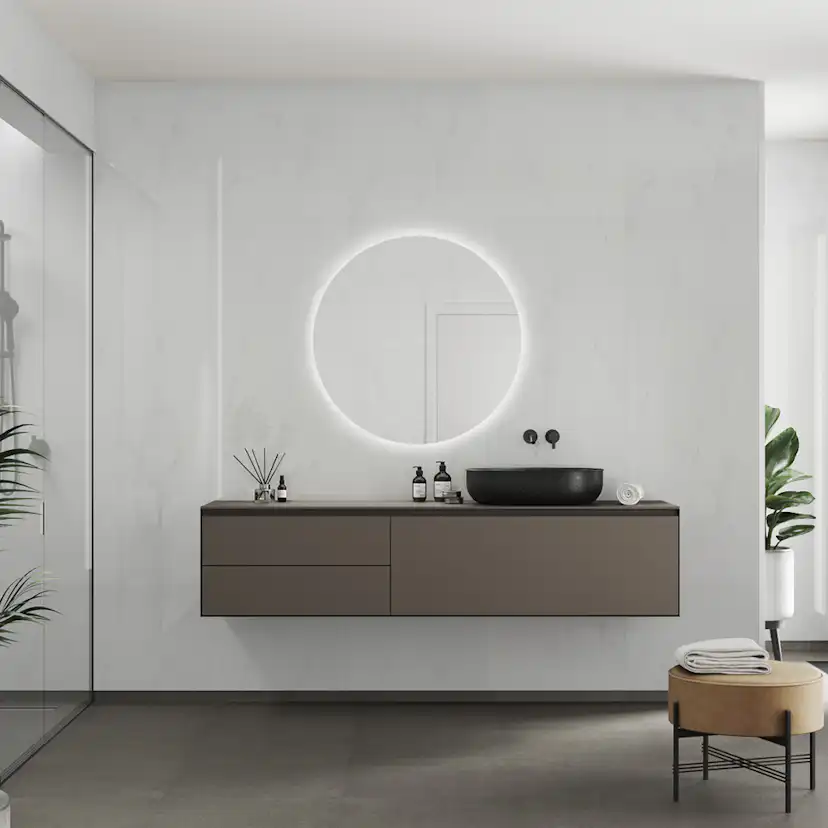 Våtrumsskiva Fibo 3487-TM10 HG Bright Marble 10x620x2720 mm