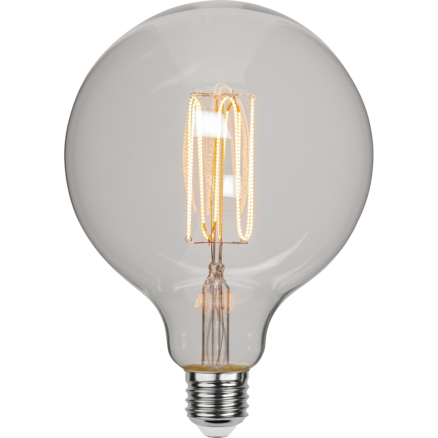 LED-lampa Star Trading E27 G125 Decoled Grace Clear