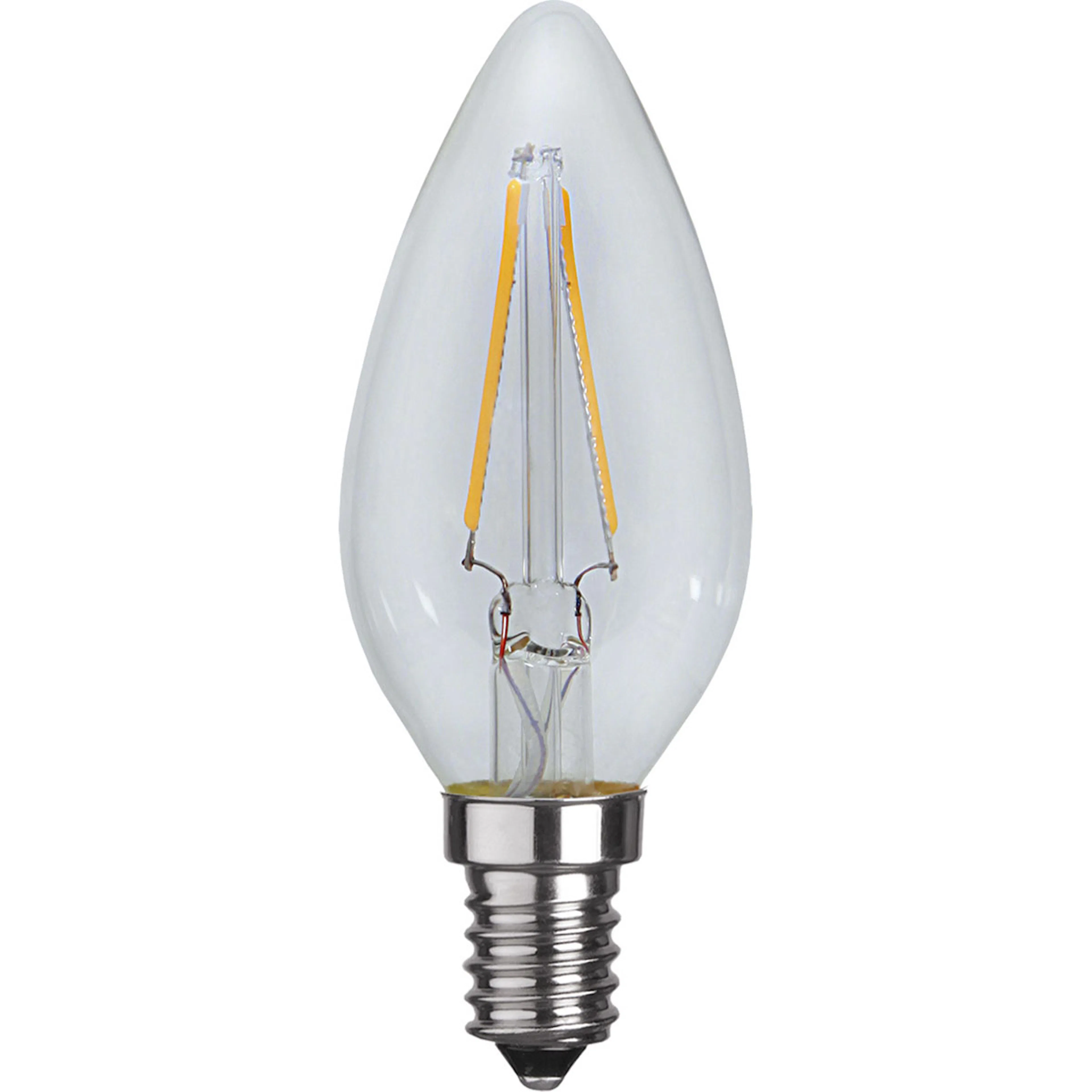 LED-lampa Star Trading E14 LED C35 250lm Transparent Kronljus för Belysning