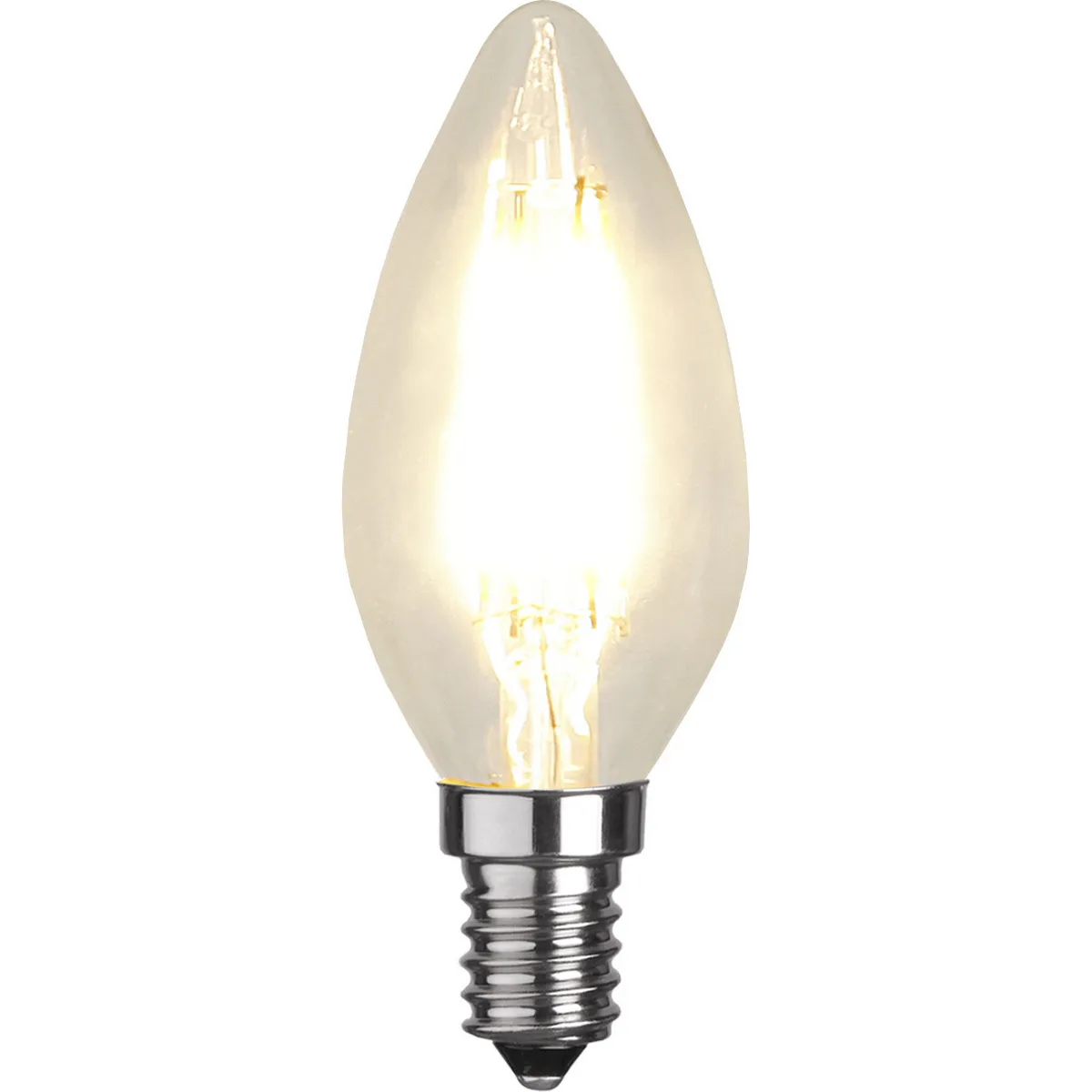 LED-lampa Star Trading Filament E14 C35 Klar Dimbar 4,2W 470lm