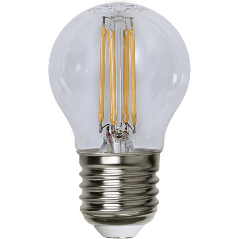 LED-lampa Star Trading Filament E27 G45 Klar Dimbar 4,2W