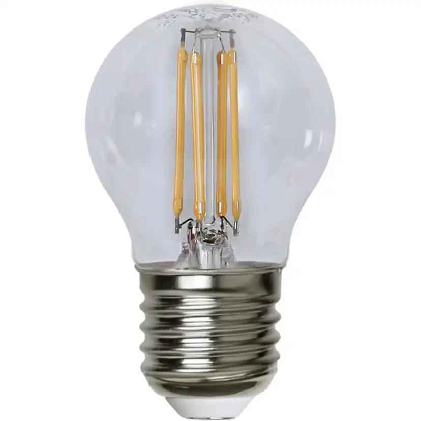 LED-lampa Star Trading Filament E27 G45 Klar Dimbar 4,2W
