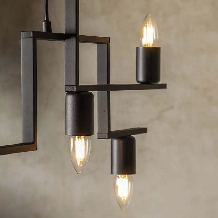 LED-lampa Star Trading Clear E27 C35 470 Lumen