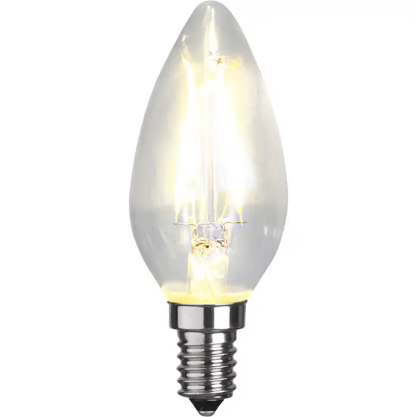 LED-lampa Star Trading Filament E14 C35 Klar 1,5W