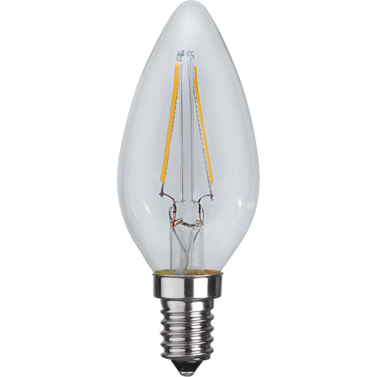 LED-lampa Star Trading Filament E14 C35 Klar 1,5W