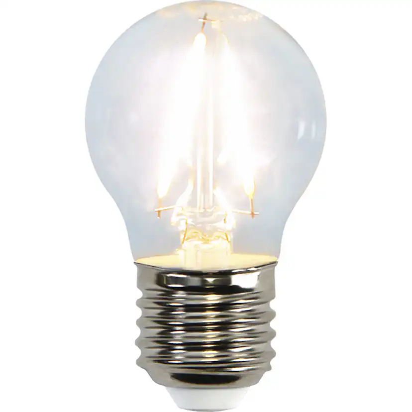 LED-lampa Star Trading Filament E27 G45 Klar 1,5W