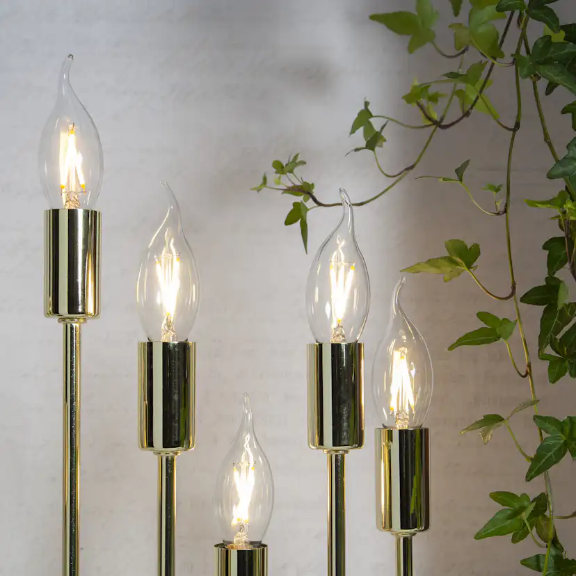 Kronljuslampa Star Trading E14 Romance C37 Klar 1,5W 2700K 150lm