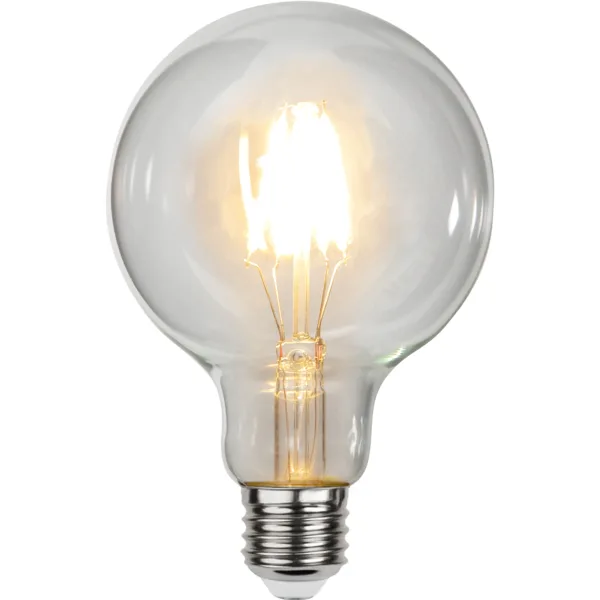 LED-lampa Star Trading Clear E27 G95