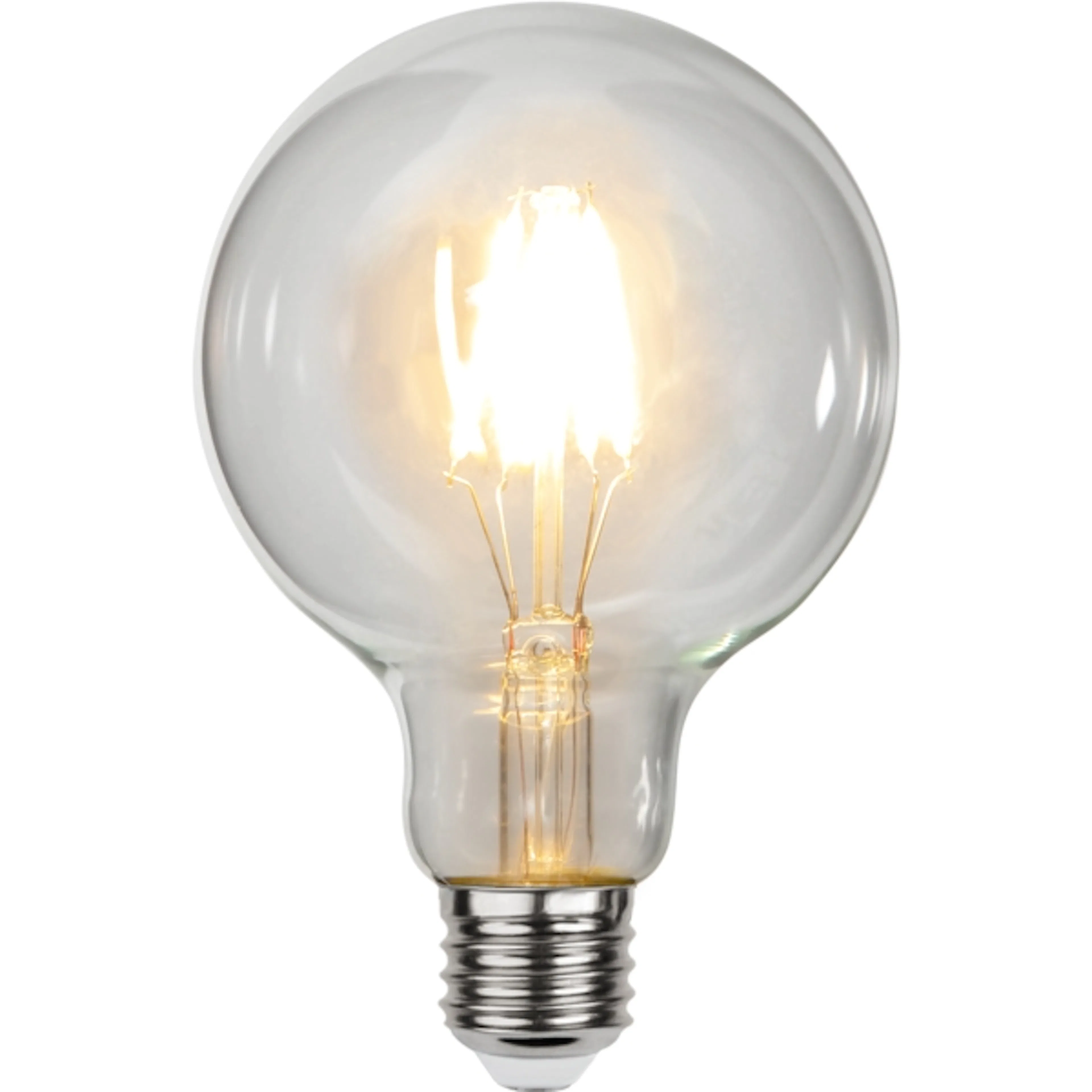 LED-lampa Star Trading Clear E27 G95