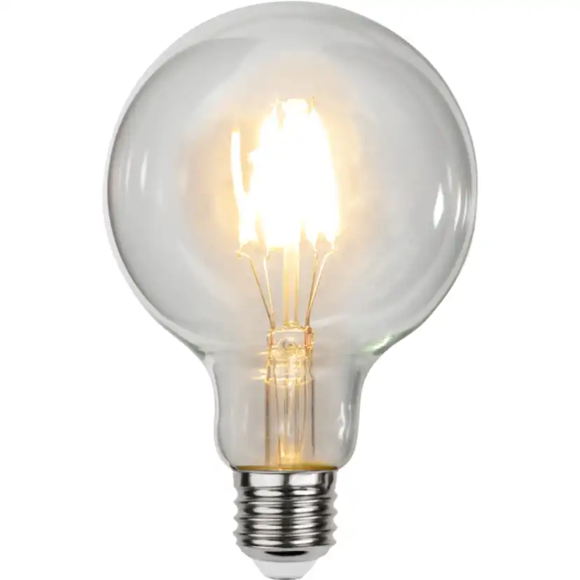 LED-lampa Star Trading Clear E27 G95