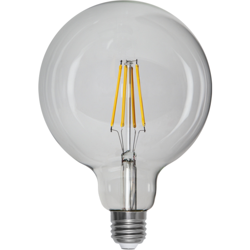 LED-lampa Star Trading E27 G125 Klar