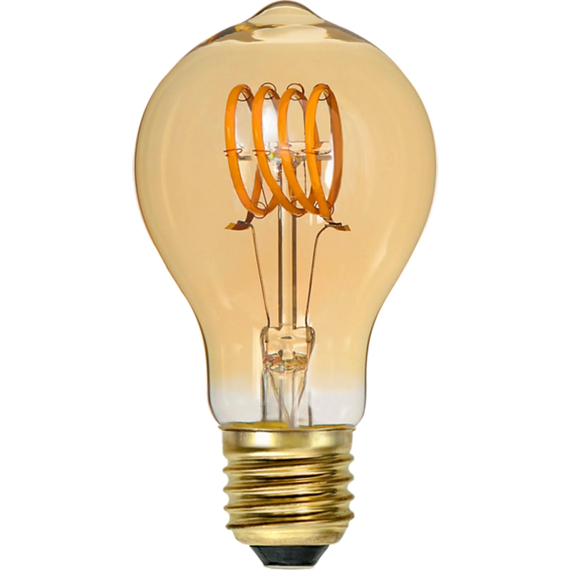 LED-lampa Star Trading E27 TA60 Decoled Spiral Amber Dimbar