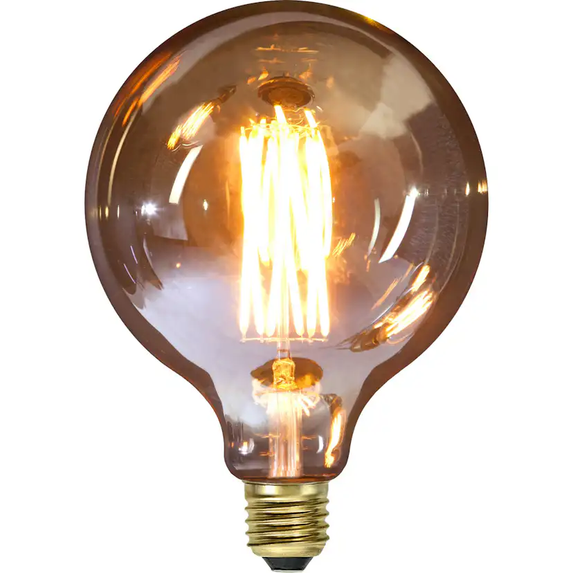 LED-lampa Star Trading E27 G125 Vintage Gold Dimbar