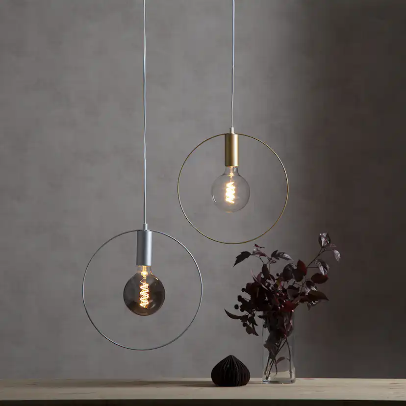 LED-lampa Star Trading E27 G125 Decoled Spiral Smoke Dimbar 2W