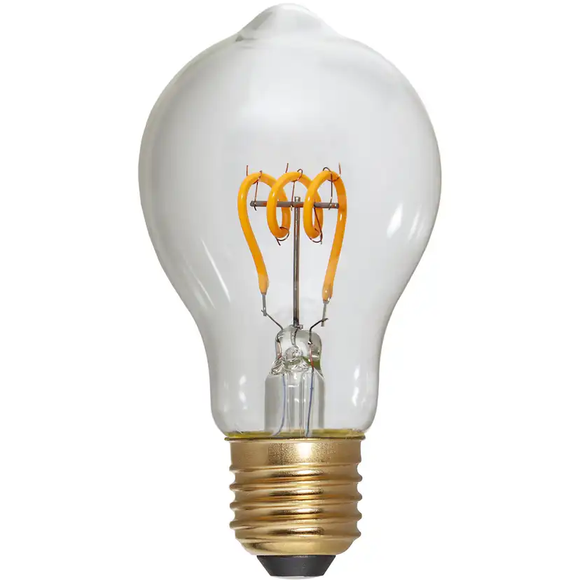 LED-lampa Star Trading E27 TA60 Decoled Spiral Klar 3-step Dimbar Dimbar 4W