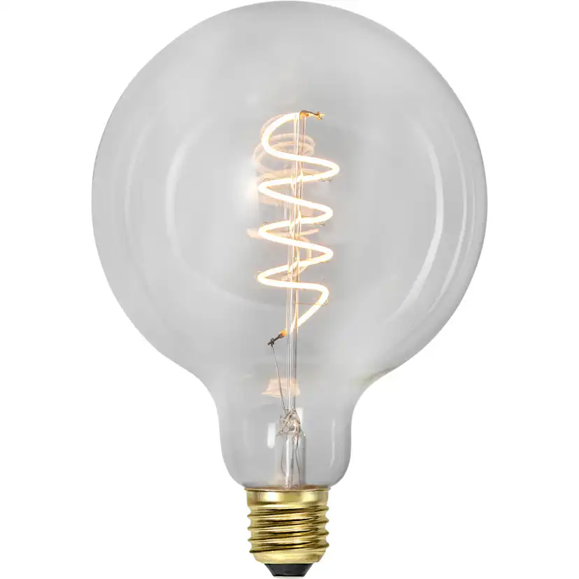 LED-lampa Star Trading E27 G125 Decoled Spiral Klar 3-step Memory Dimbar 4W