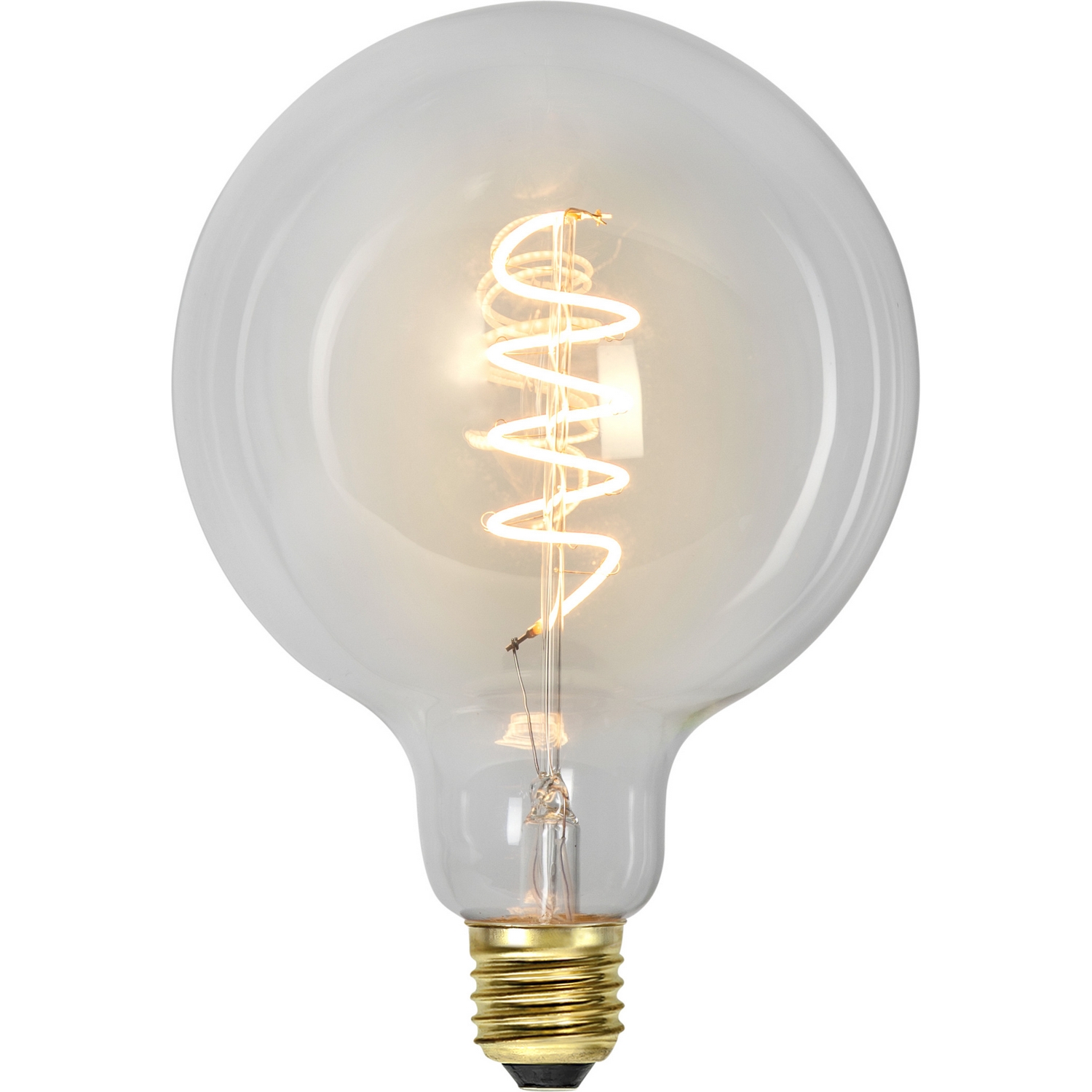 LED-lampa Star Trading E27 G125 Decoled Spiral Klar 3-step Memory Dimbar 4W