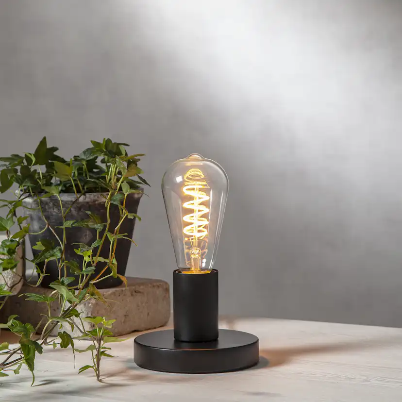 LED-lampa Star Trading E27 ST64 Decoled Spiral Klar 3-step Memory Dimbar 4W