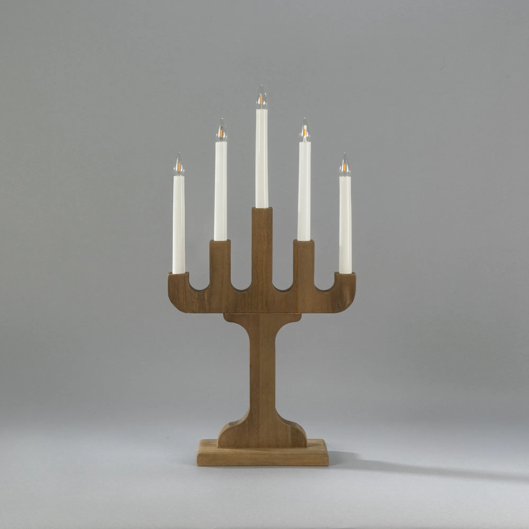 Adventsljusstake Gnosjö Konstsmide 3543 Elljusstake Trä 5 Ljus