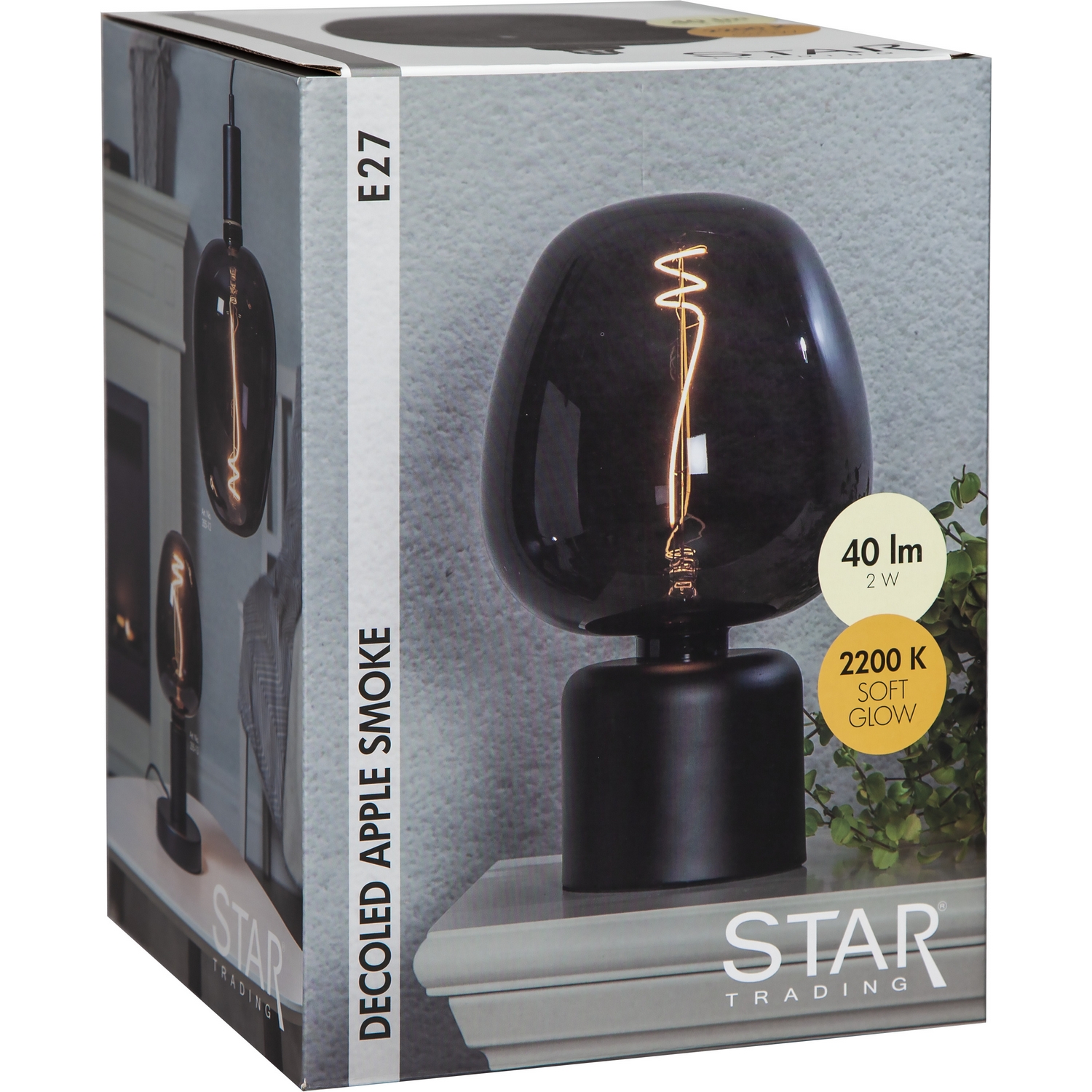 LED-lampa Star Trading E27 Decoled 2W