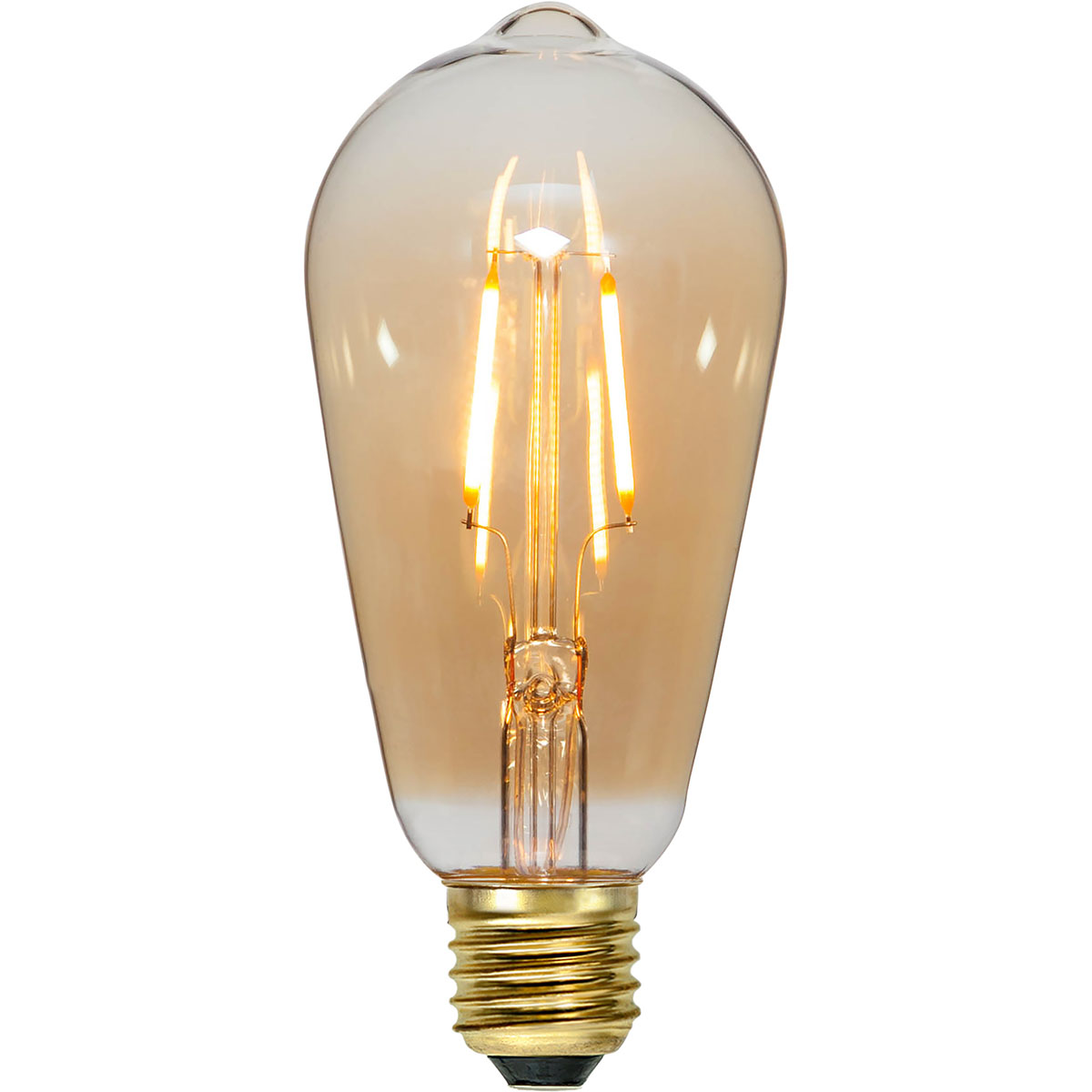 LED-lampa Star Trading Reservlampa E27 ST64 80lm Amber