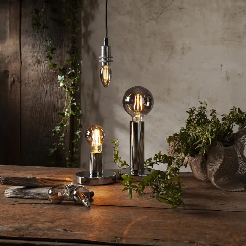 LED-Lampa Star Trading Soft Glow Smoke 3-step memory E14 P45