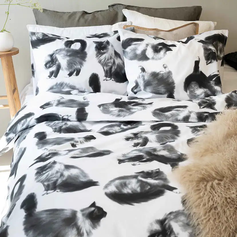 Påslakanset Borganäs of Sweden Julis Grå Enkelsäng