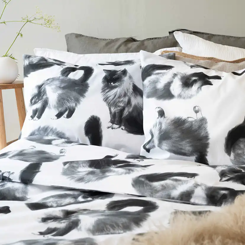 Påslakanset Borganäs of Sweden Julis Grå Enkelsäng