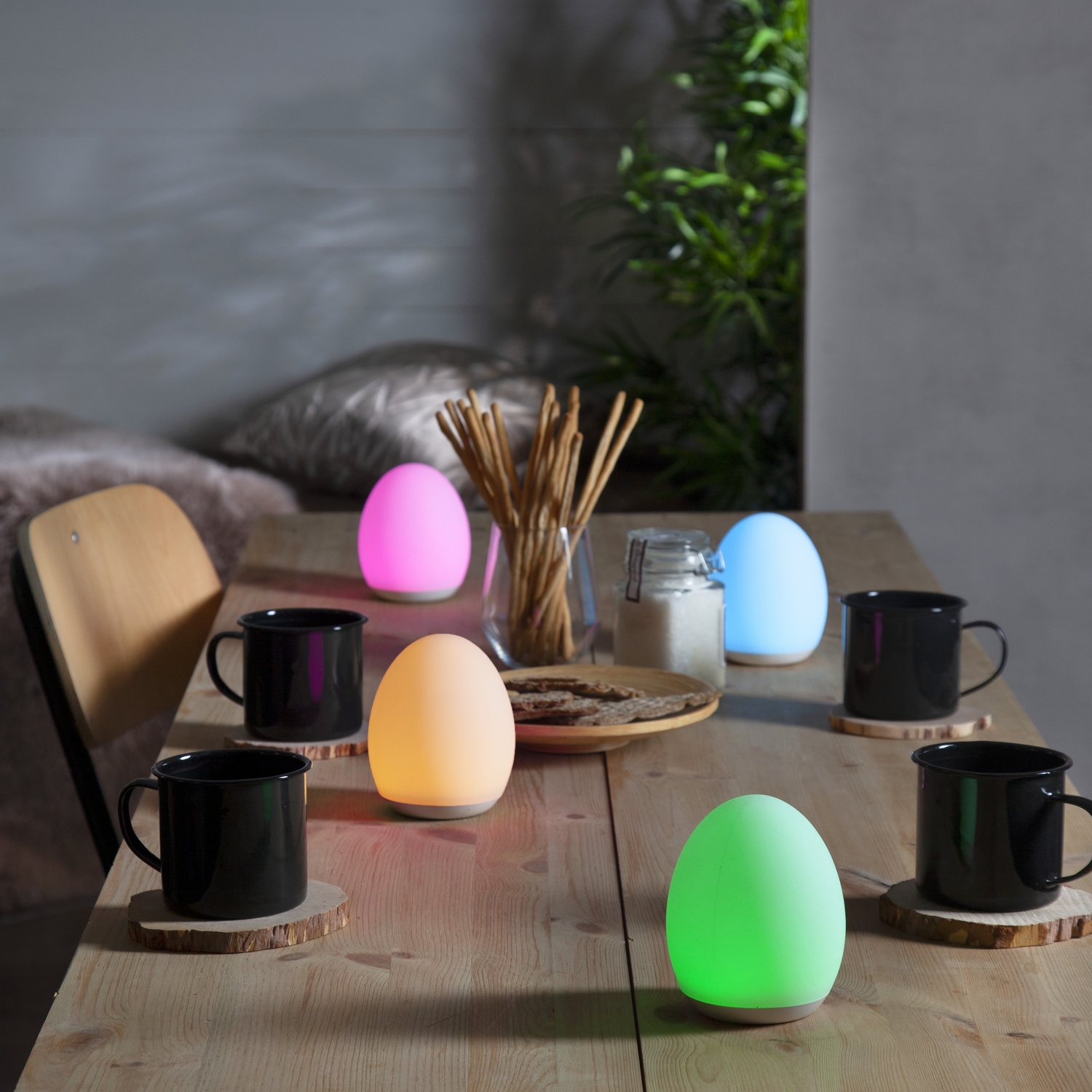 Nattlampa Star Trading Functional 357-61 Vit Oval LED-Lampa